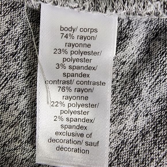 Maurices Womens Cardigan Sweater Medium Open Front Heathered Gray Velour Stripe - Picture 8 of 10